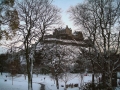 Snowy Edinburgh Castle