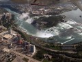 Ontario, Canada.  Niagara Falls The Aerican &  Horseshoe Falls - Aerial Photo