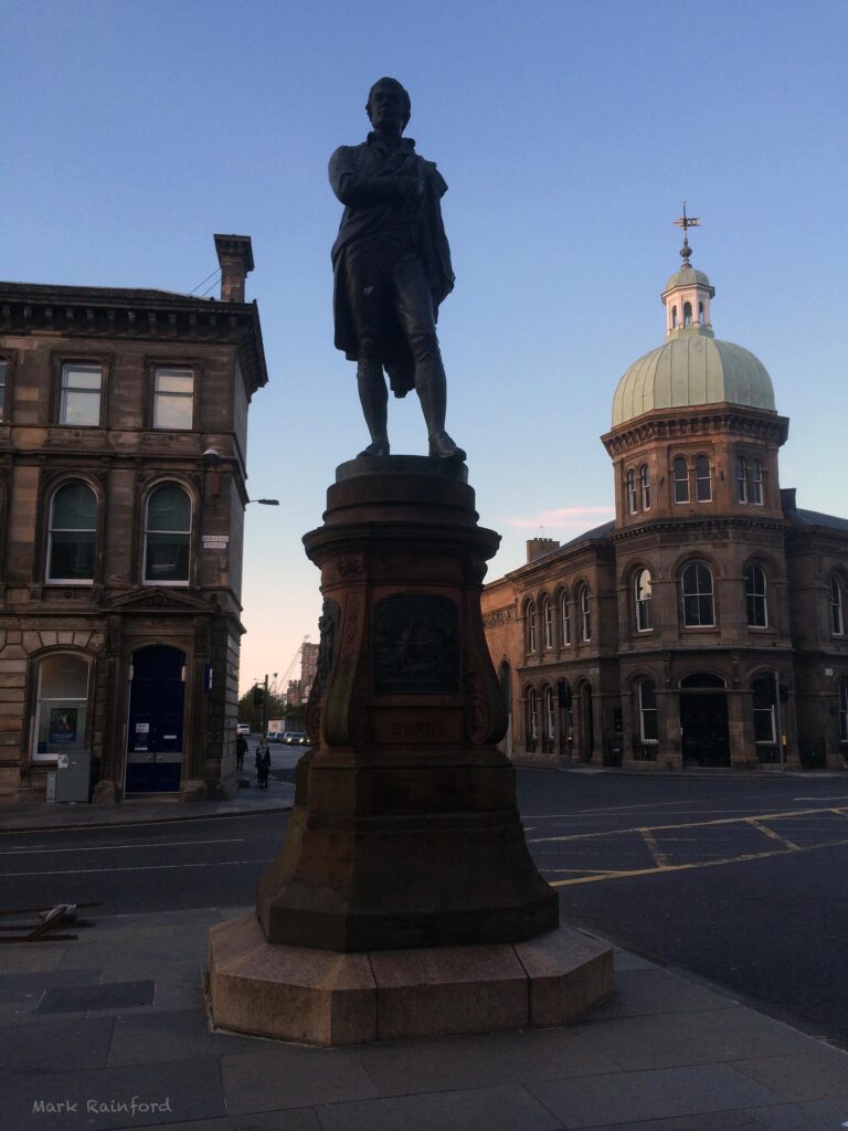 Robert Burns Statue Leith